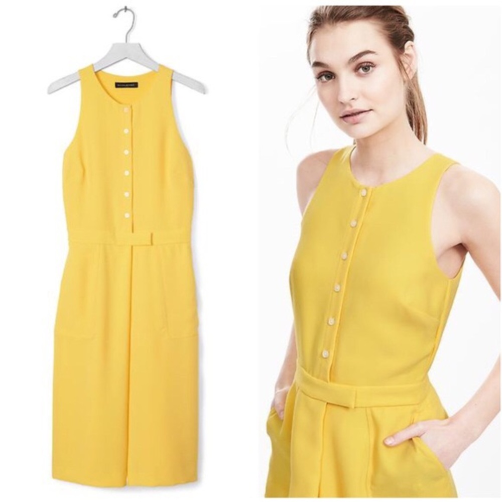 Yellow Banana Republic Dress